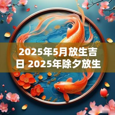 2025年5月放生吉日 2025年除夕放生吉日
