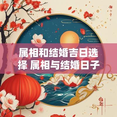 属相和结婚吉日选择 属相与结婚日子的选择