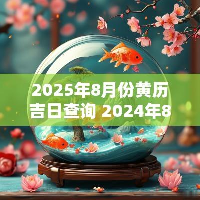 2025年8月份黄历吉日查询 2025年8月黄历吉日查询