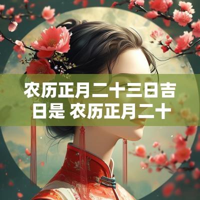 农历正月二十三日吉日是 农历正月二十三日吉日查询