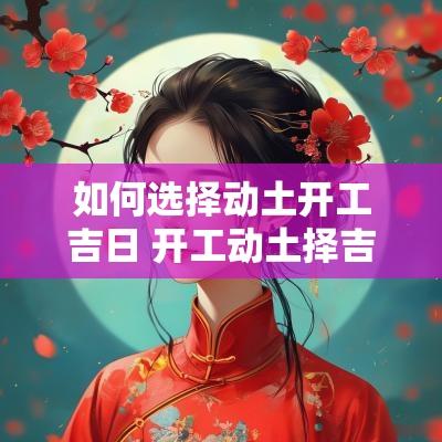 如何选择动土开工吉日 开工动土择吉日方法