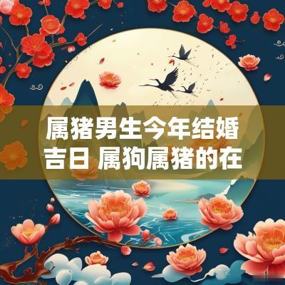 属猪男生今年结婚吉日 属狗属猪的在哪年结婚吉日