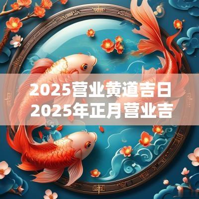2025营业黄道吉日 2025年正月营业吉日