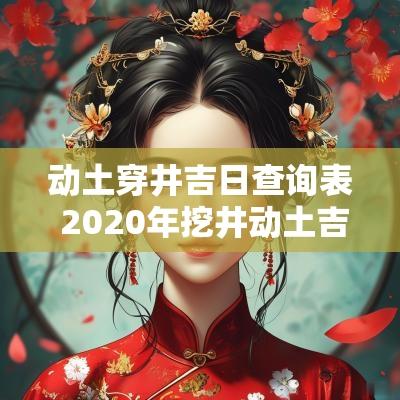 动土穿井吉日查询表 2025年挖井动土吉日查询