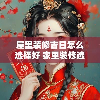 屋里装修吉日怎么选择好 家里装修选日子怎么选