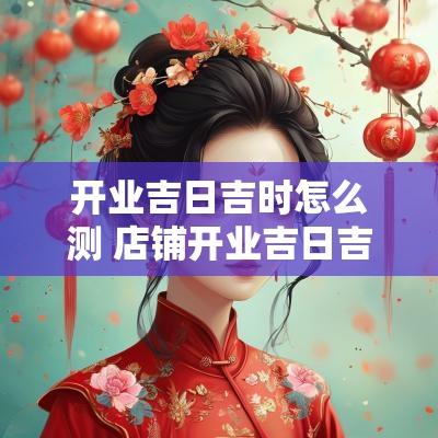 开业吉日吉时怎么测 店铺开业吉日吉时查询