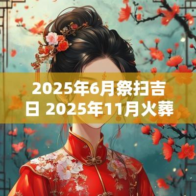 2025年6月祭扫吉日 2025年11月火葬吉日