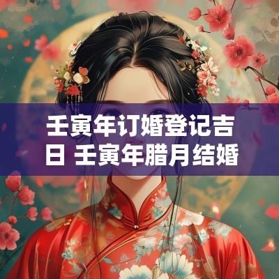 壬寅年订婚登记吉日 壬寅年腊月结婚吉日