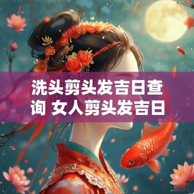 洗头剪头发吉日查询 女人剪头发吉日吉时