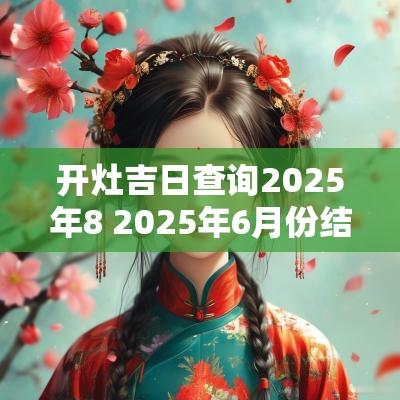 开灶吉日查询2025年8 2025年6月份结婚吉日