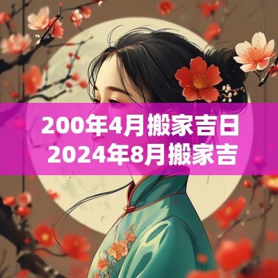 200年4月搬家吉日 2025年8月搬家吉日