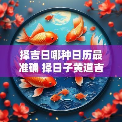 择吉日哪种日历最准确 择日子黄道吉日一览表