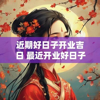 近期好日子开业吉日 最近开业好日子是哪一天