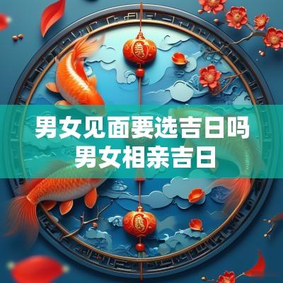 男女见面要选吉日吗 男女相亲吉日