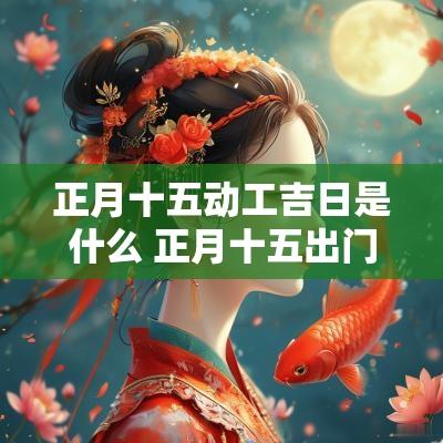 正月十五动工吉日是什么 正月十五出门打工是吉日吗