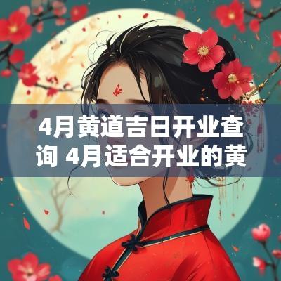 4月黄道吉日开业查询 4月适合开业的黄道吉日