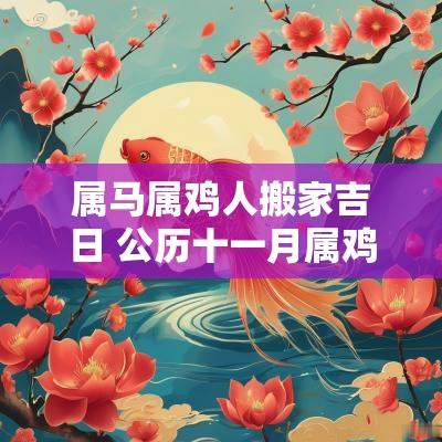 属马属鸡人搬家吉日 公历十一月属鸡搬家吉日