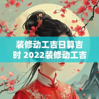 装修动工吉日算吉时 2025装修动工吉时吉日