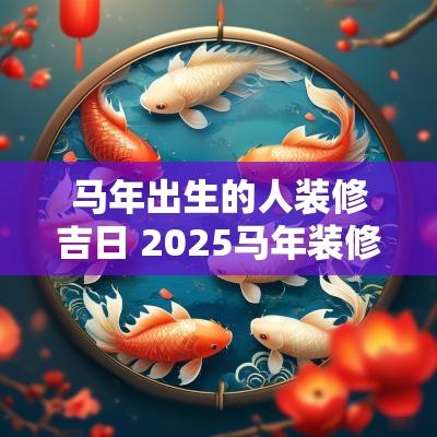 马年出生的人装修吉日 2025马年装修吉日