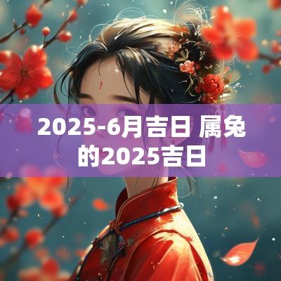 2025-6月吉日 属兔的2025吉日