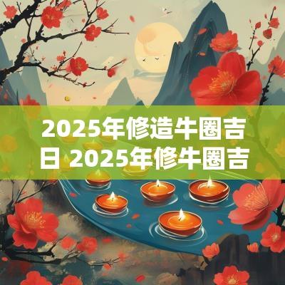 2025年修造牛圈吉日 2025年修牛圈吉日