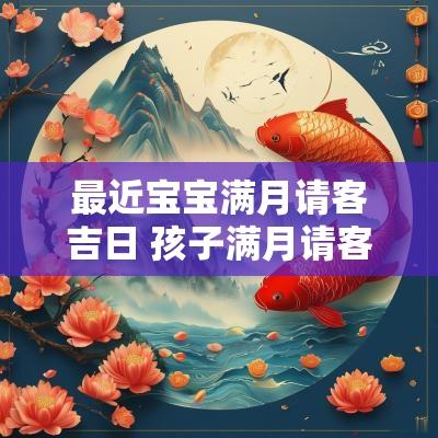 最近宝宝满月请客吉日 孩子满月请客怎么通知
