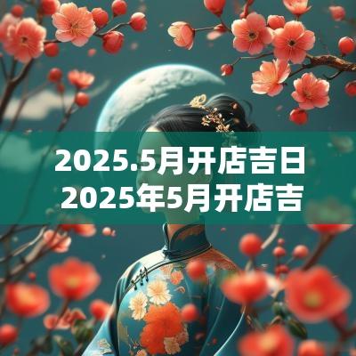 2025.5月开店吉日 2025年5月开店吉日