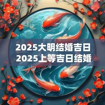 2025大明结婚吉日 2025上等吉日结婚