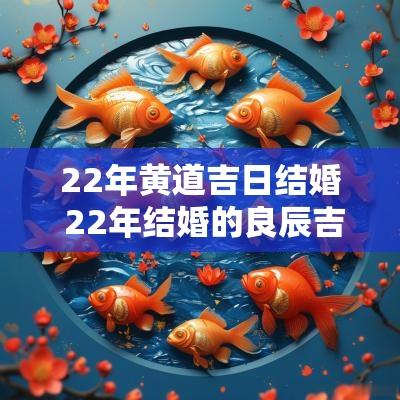 22年黄道吉日结婚 22年结婚的良辰吉日