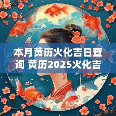 本月黄历火化吉日查询 黄历2025火化吉日查询