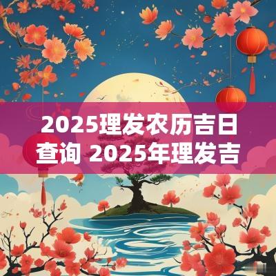 2025理发农历吉日查询 2025年理发吉日