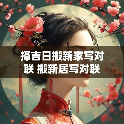 择吉日搬新家写对联 搬新居写对联