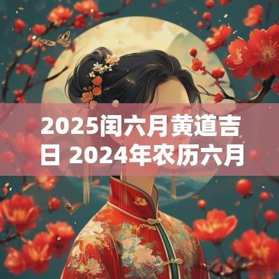2025闰六月黄道吉日 2025年农历六月黄道吉日一览表