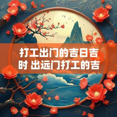 打工出门的吉日吉时 出远门打工的吉日