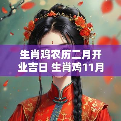 生肖鸡农历二月开业吉日 生肖鸡11月哪天开工比较吉利