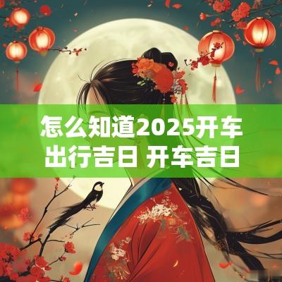 怎么知道2025开车出行吉日 开车吉日查询