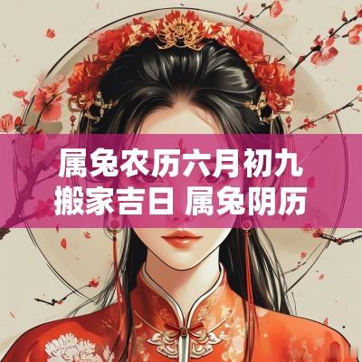 属兔农历六月初九搬家吉日 属兔阴历九月搬家好吗