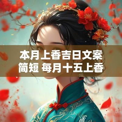 本月上香吉日文案简短 每月十五上香的文案