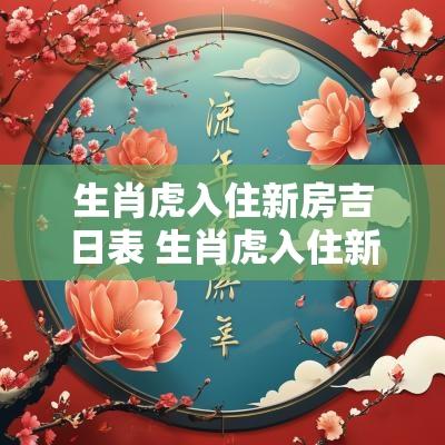 生肖虎入住新房吉日表 生肖虎入住新房吉日