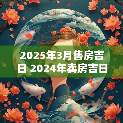 2025年3月售房吉日 2025年卖房吉日一览表