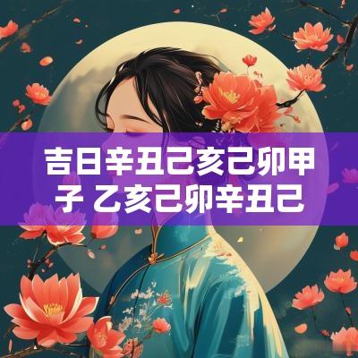 吉日辛丑己亥己卯甲子 乙亥己卯辛丑己亥