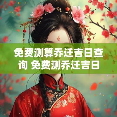 免费测算乔迁吉日查询 免费测乔迁吉日查询