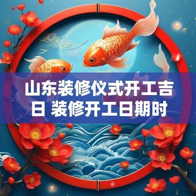 山东装修仪式开工吉日 装修开工日期时间吉日