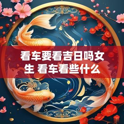 看车要看吉日吗女生 看车看些什么