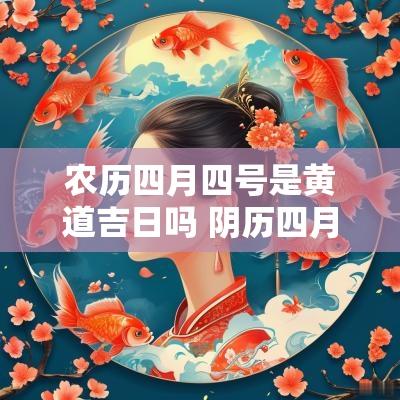 农历四月四号是黄道吉日吗 阴历四月二十四日是黄道吉日吗