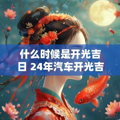 什么时候是开光吉日 24年汽车开光吉日