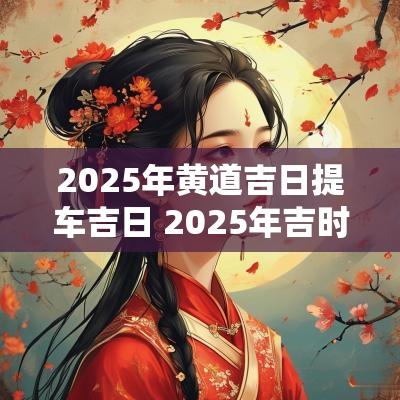 2025年黄道吉日提车吉日 2025年吉时吉日提车