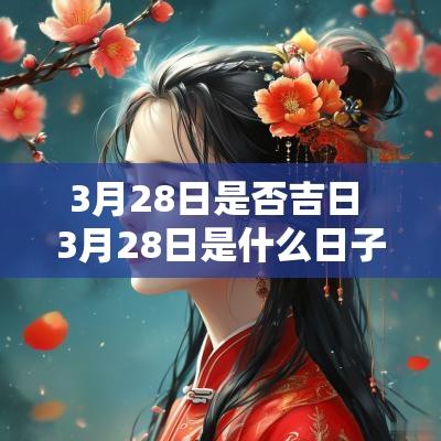 3月28日是否吉日 3月28日是什么日子是黄道吉日吗