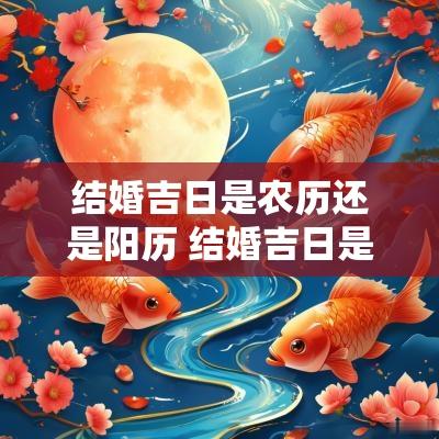 结婚吉日是农历还是阳历 结婚吉日是单日好还是双日好