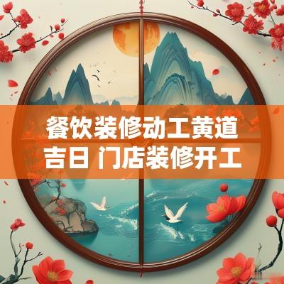餐饮装修动工黄道吉日 门店装修开工吉日吉时